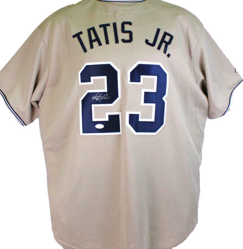 Majestic San Diego Padres Jersey Signed by Fernando Tatis Jr JSA (1 of 9)
