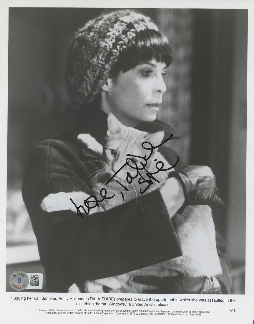 Talia Shire Signed 8x10 Photograph Love Inscription Beckett BAS (1 of 3)