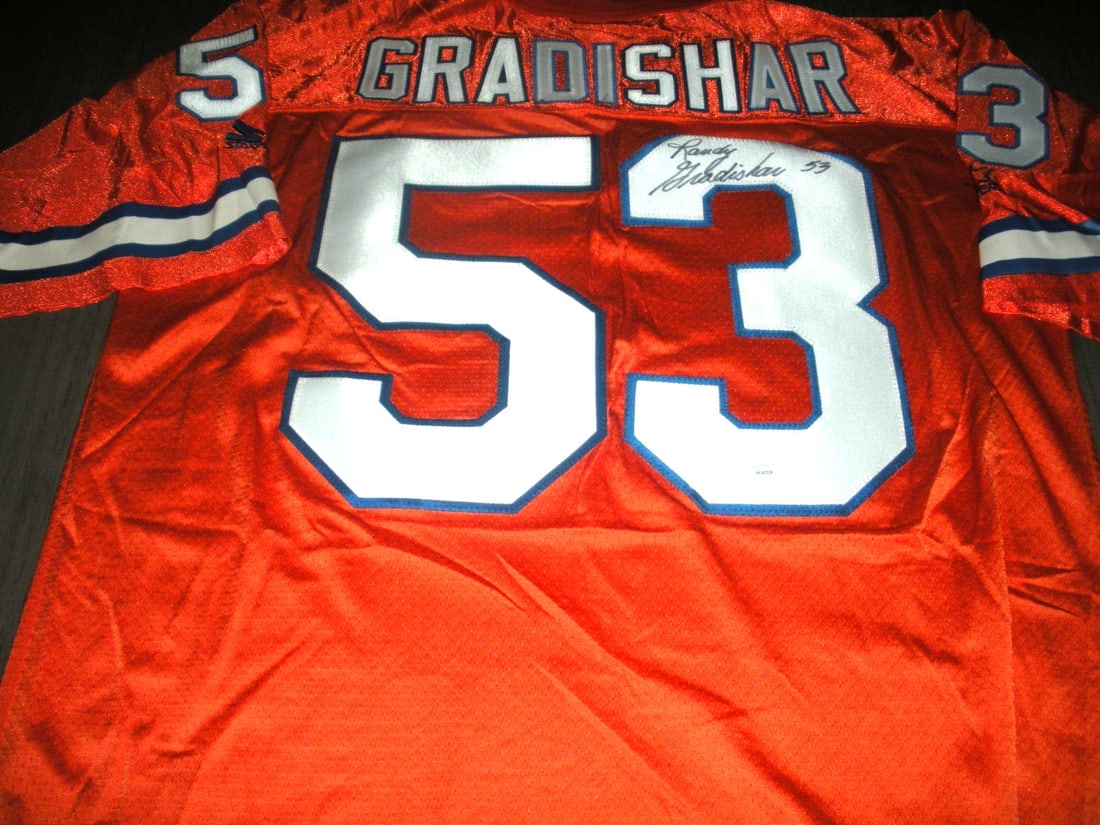 Randy Gradishar Denver Broncos Signed Starter Jersey JSA COA: Randy Gradishar Denver Broncos Signed Starter Jersey JSA COA This official licensed Denver Broncos jersey, signed by Randy Gradishar, is a must-have for any football enthusiast. Crafted for durability