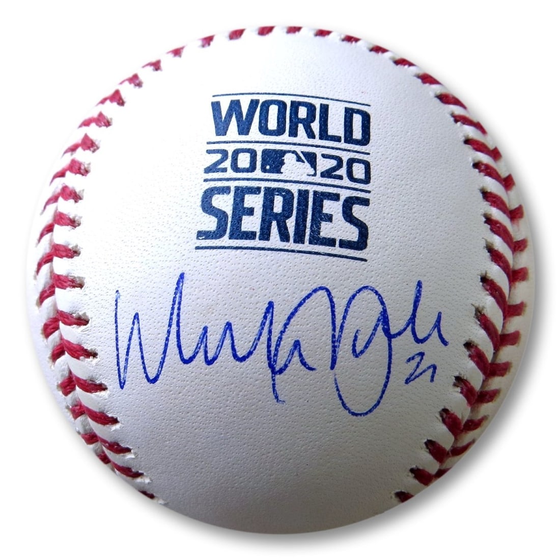 Walker Buehler Autographed 2020 WS Baseball Dodgers JSA Certified (1 of 3)