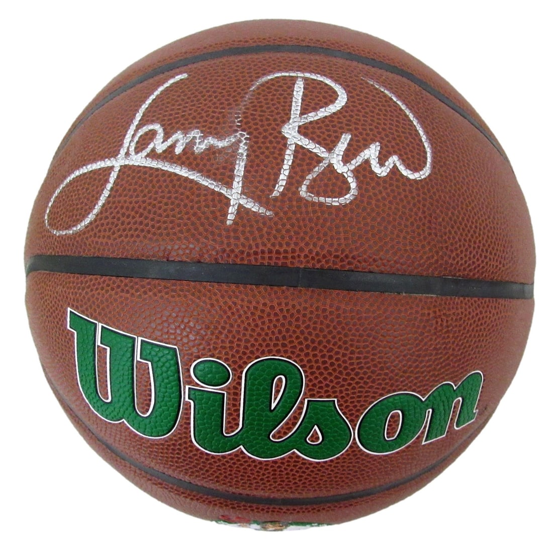 Larry Bird Autographed Wilson NBA Celtics Basketball PSA/DNA (1 of 4)