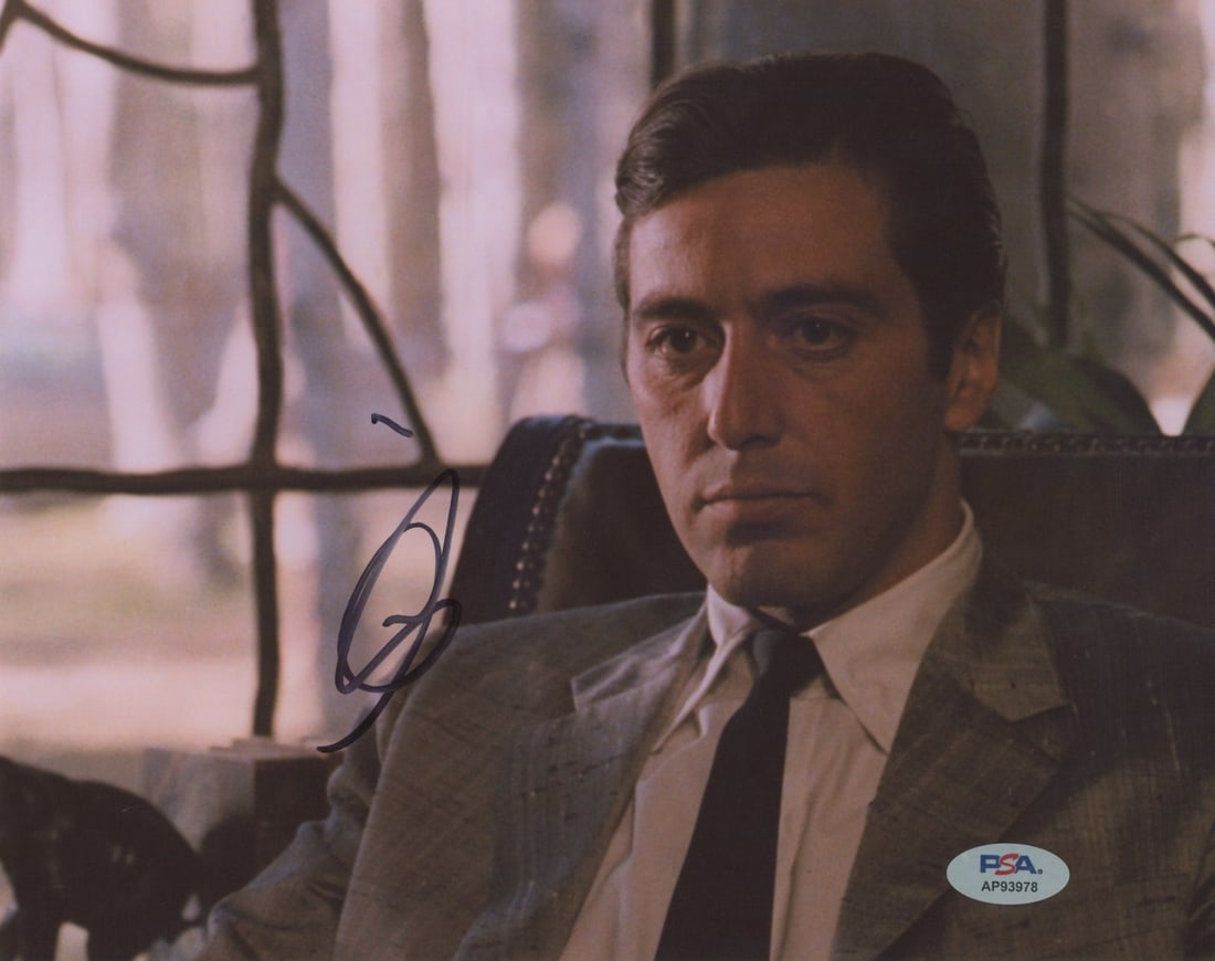 Al Pacino Signed Serpico 8x10 Photograph with PSA DNA Authentication: Al Pacino Signed Serpico 8x10 Photograph with PSA DNA Authentication This 8x10 photograph features an authentic autograph by Al Pacino from the film Serpico. The signature has been verified by PSA/DNA