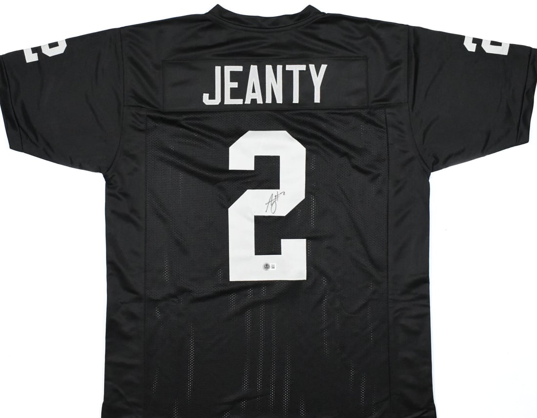 Ashton Jeanty signed Black Pro Style Las Vegas Raiders jersey Beckett hologram (1 of 3)