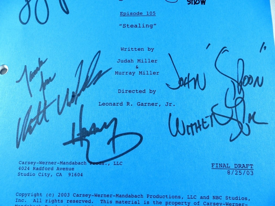 Tracy Morgan Show Script Signed by Cast With JSA Authentication - 3