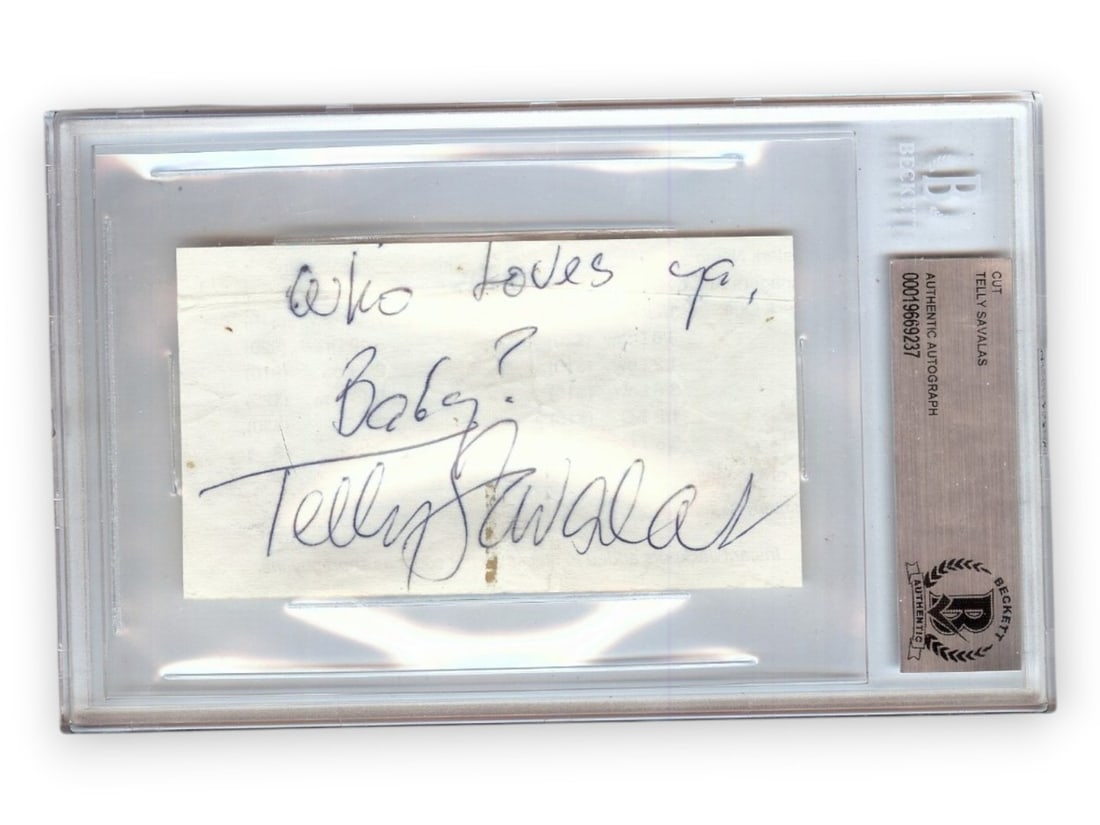 Authenticated Telly Savalas cut signature Beckett Authentication (1 of 1)