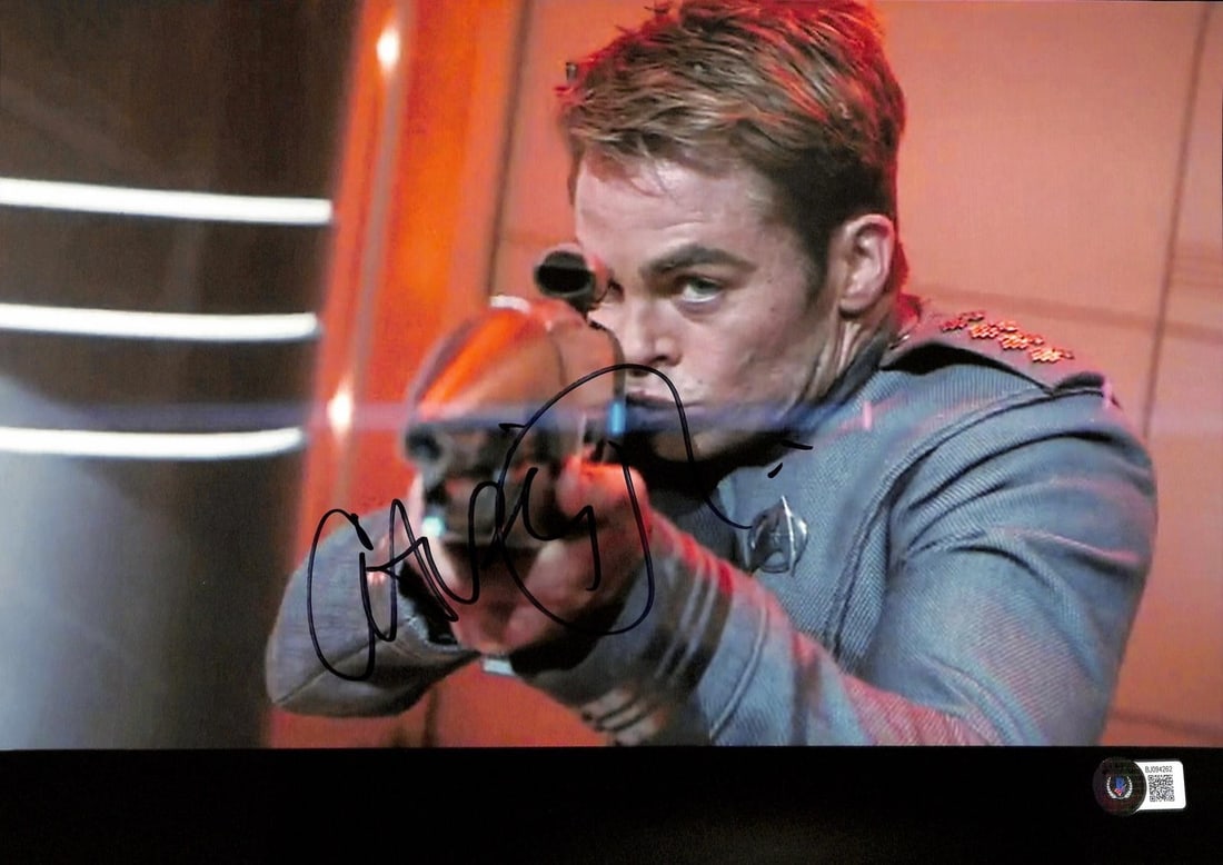 Beckett authenticated 11x14 Star Trek photo signed by Chris Pine (1 of 1)