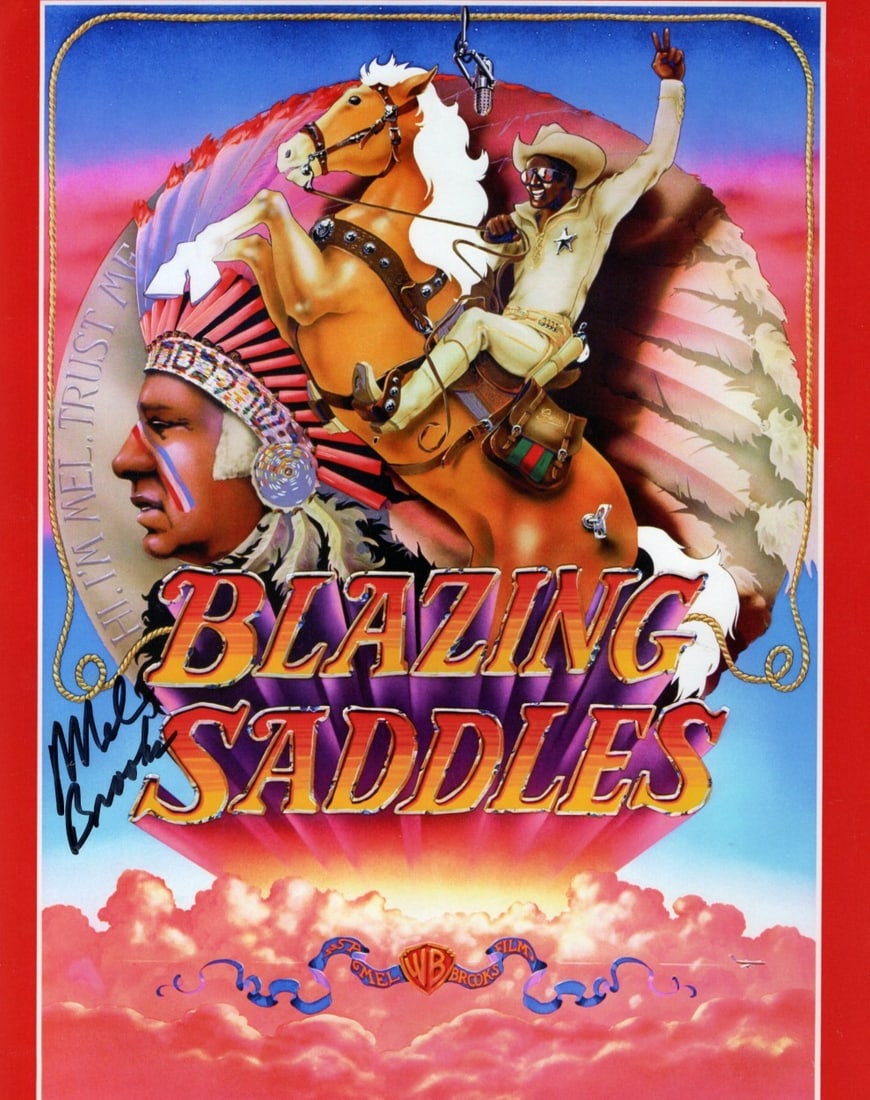 11X14 Autographed Mel Brooks Blazing Saddles Photo PSA DNA (1 of 3)