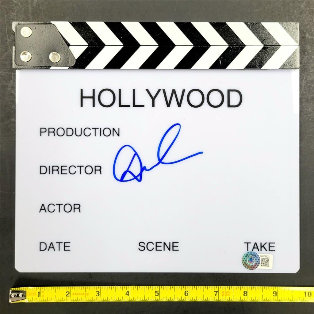 Director's Clapboard with Don Mancini Autograph Beckett Authenticated: Director's Clapboard with Don Mancini Autograph Beckett Authenticated This is an original director's clapboard autographed by Don Mancini, known for his work in the movie Babylon. The signature has be