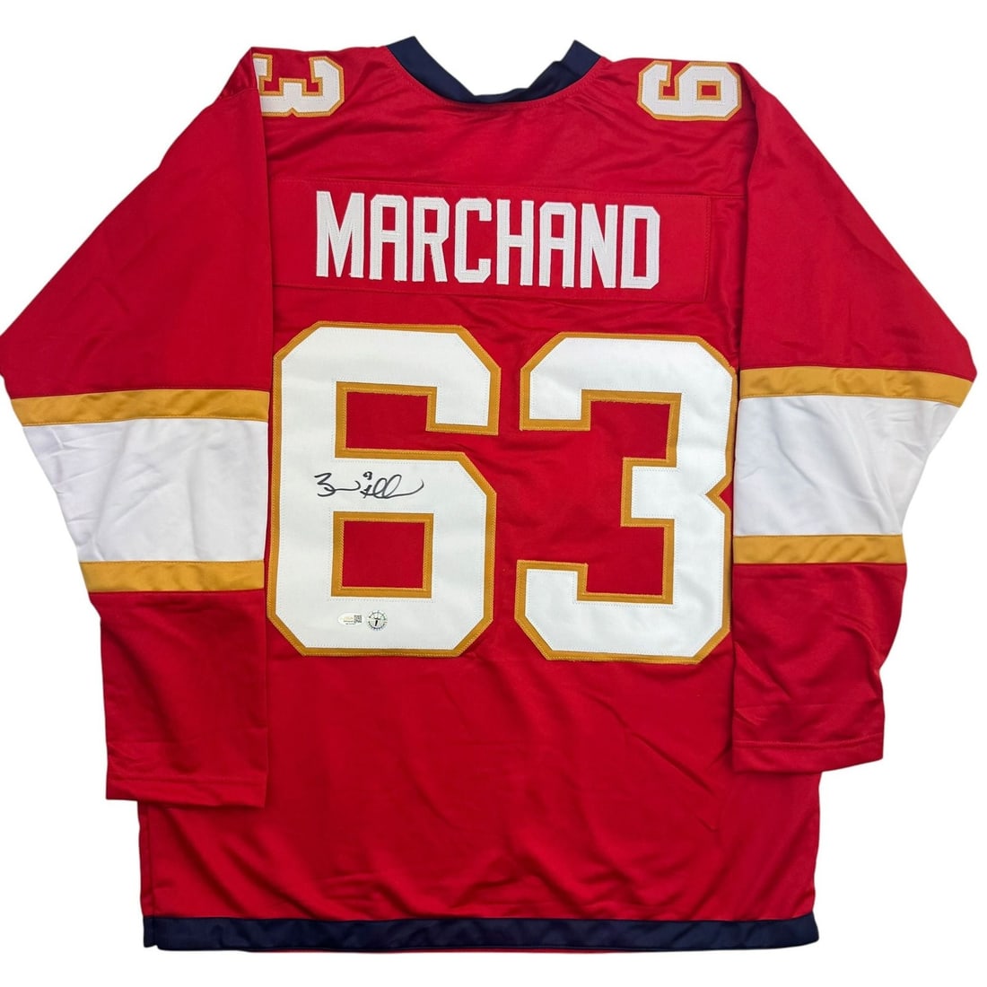 Brad Marchand signed red hockey jersey JSA authenticated (1 of 4)