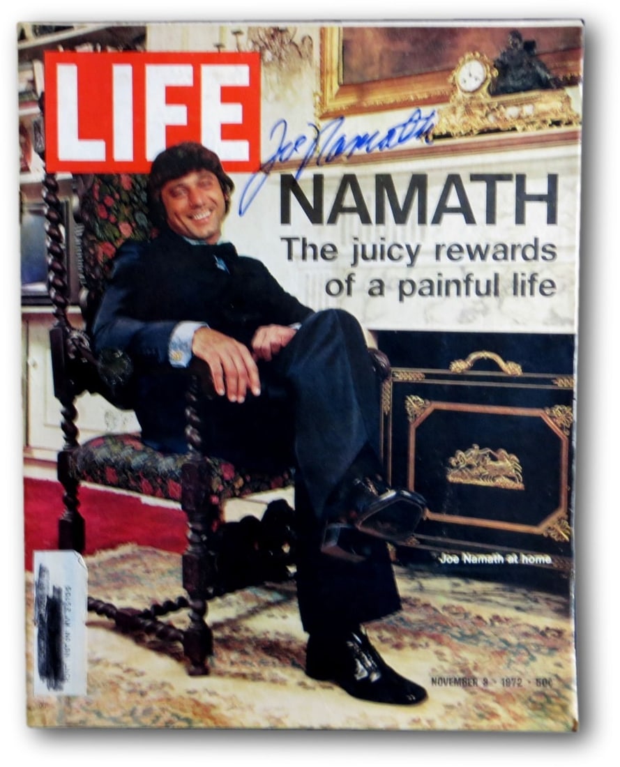 Joe Namath Autographed LIFE Magazine 11/3/72 JSA Certified NY Jets (1 of 4)
