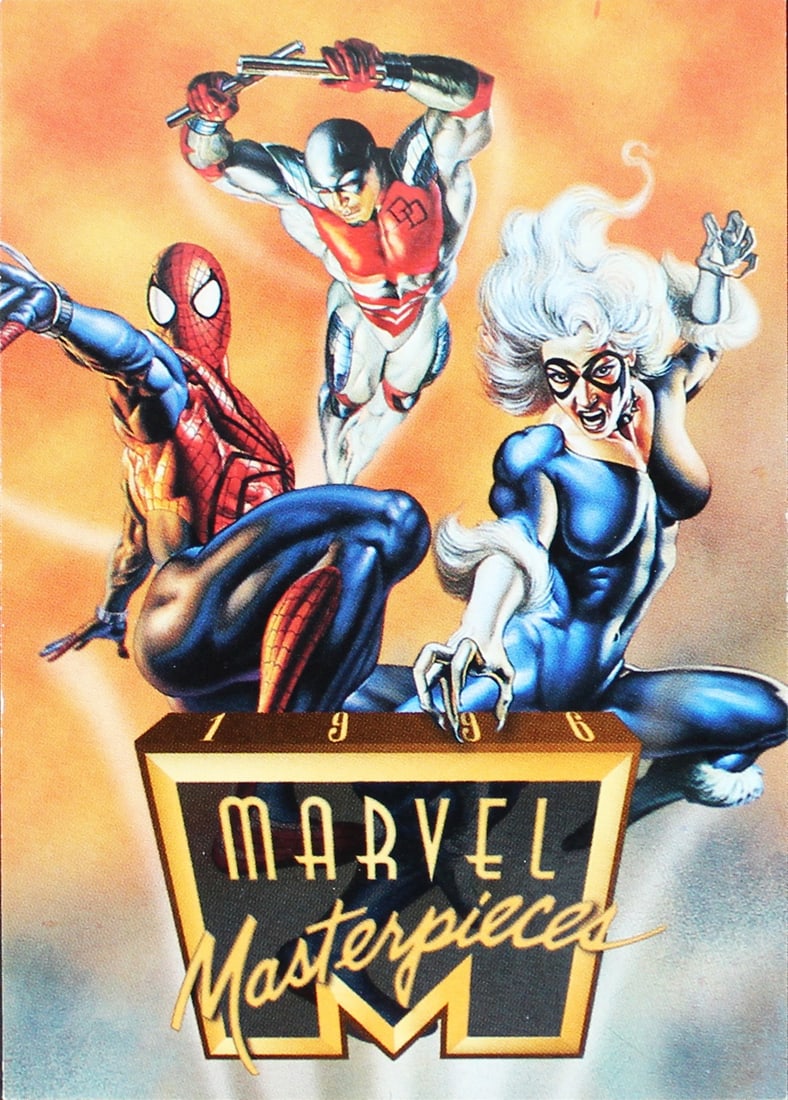 Original 1996 Marvel Masterpieces Checklist Card Not Autographed (1 of 2)