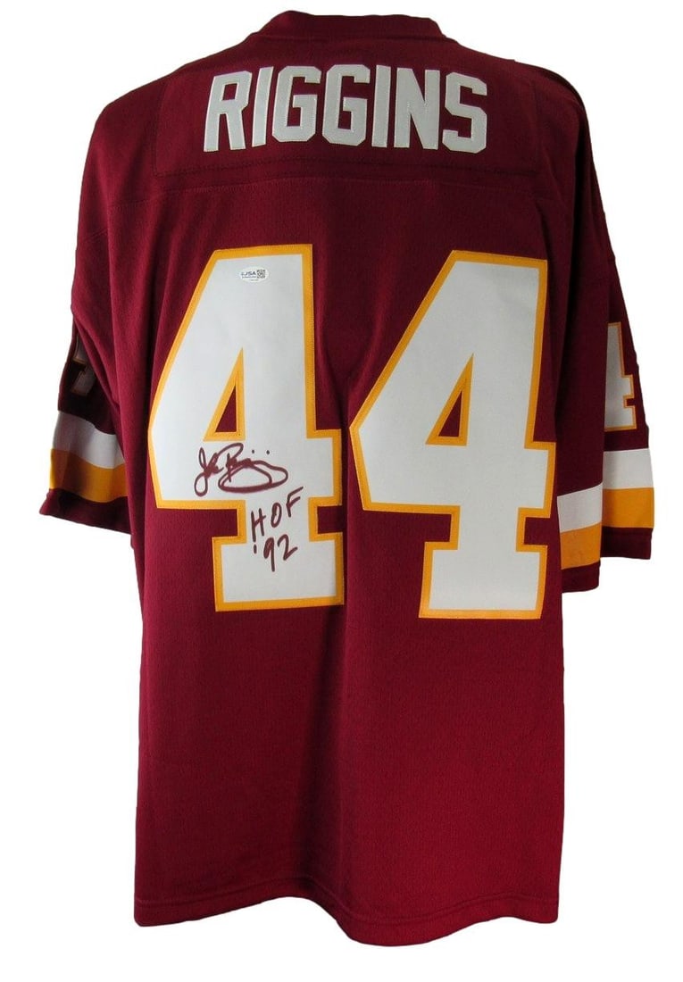 Mitchell and Ness 1982 Throwbacks Redskins Jersey signed by John Riggins JSA (1 of 10)
