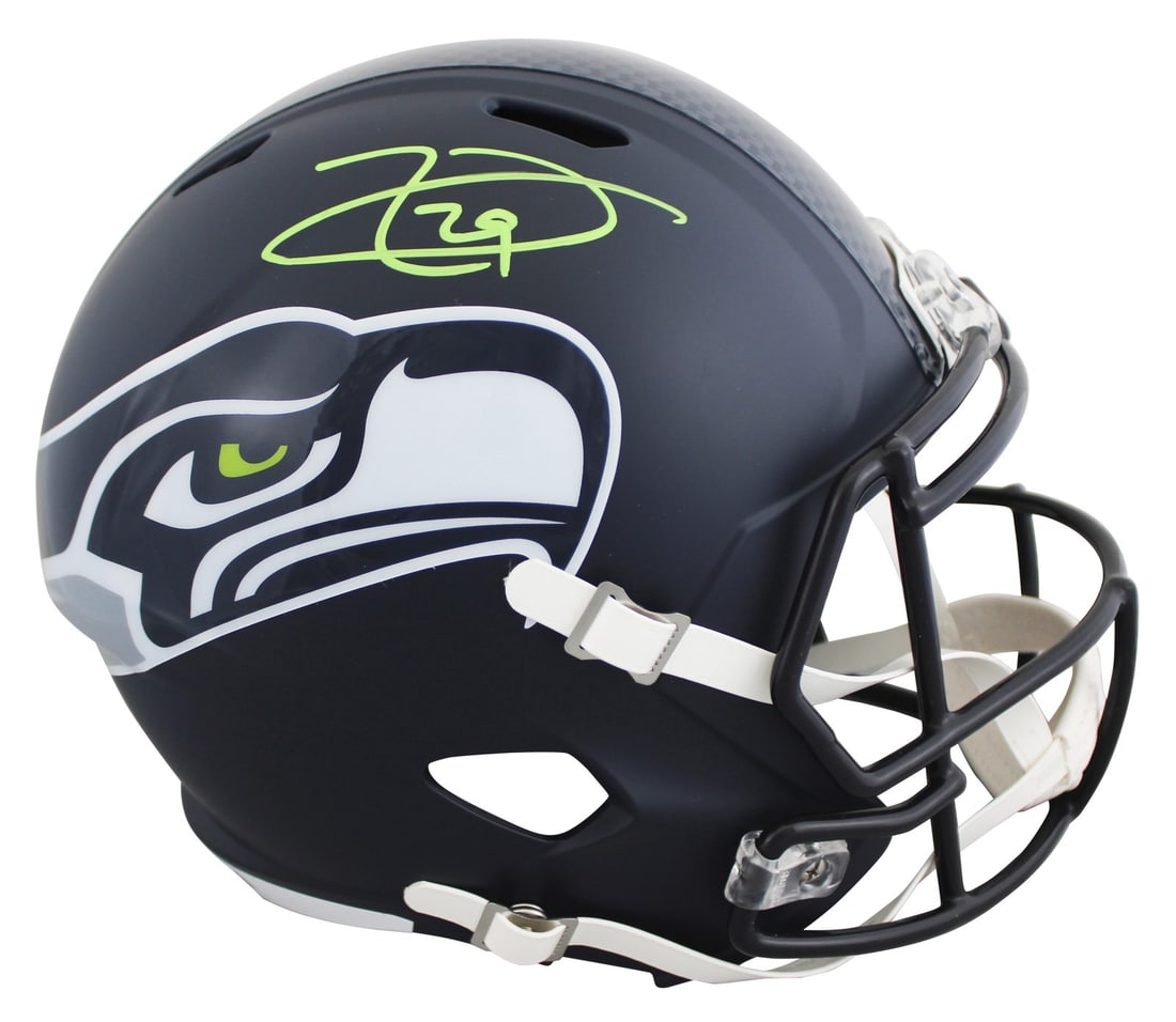 Earl Thomas signed Seattle Seahawks Riddell Speed replica helmet JSA Witness (1 of 3)