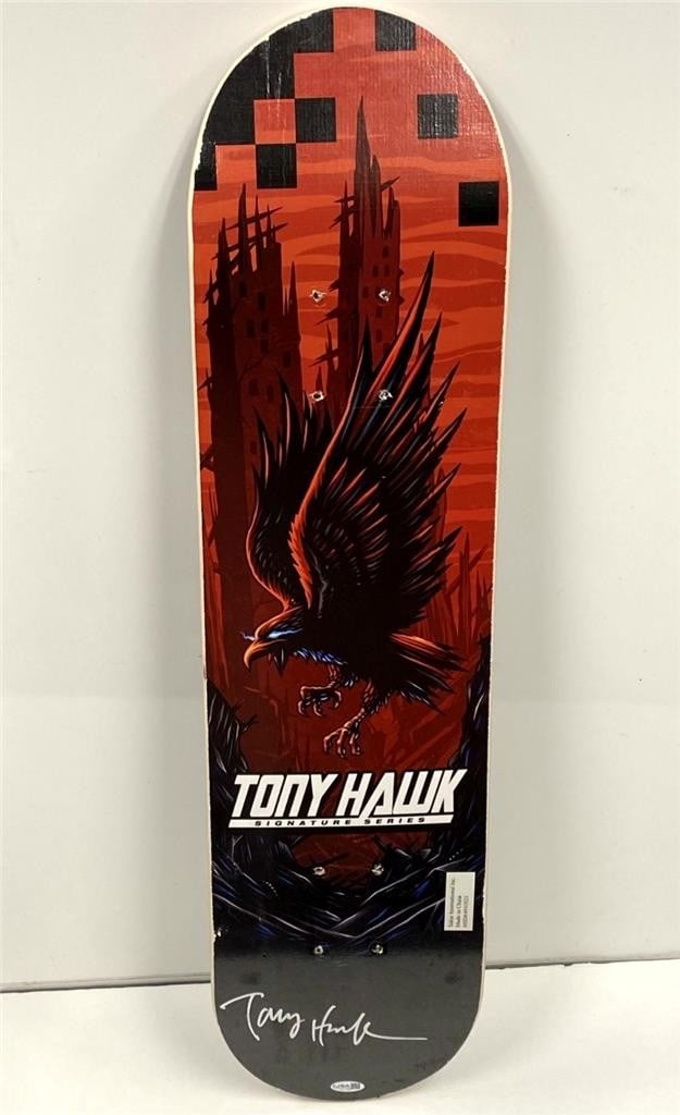 Tony Hawk autographed skateboard deck authenticated by JSA (1 of 5)