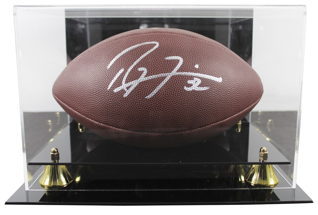 Ray Lewis Signed Wilson Super Grip Football With Display Case Beckett Authenticated: Ray Lewis Signed Wilson Super Grip Football With Display Case Beckett Authenticated This Wilson Super Grip football has been personally signed by Ray Lewis of the Baltimore Ravens. The football is pre