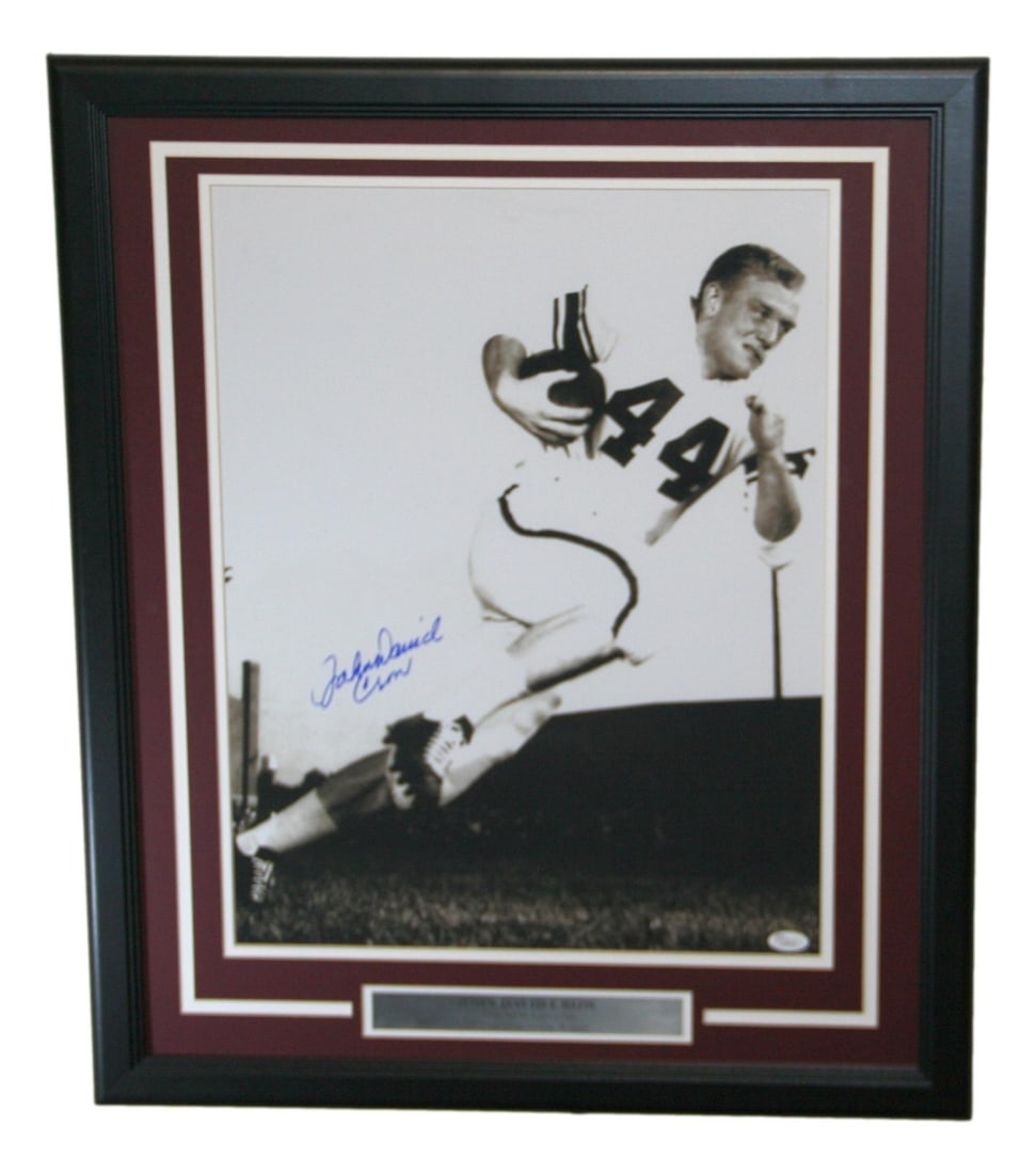 Framed 16x20 Texas A&M Aggies Photo Signed by John David Crow JSA (1 of 4)