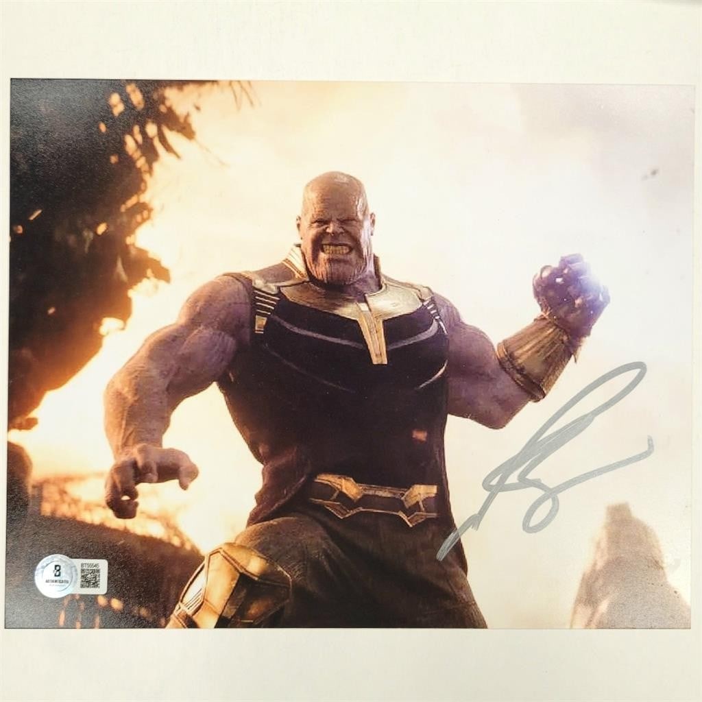 8x10 Photograph Signed by Josh Brolin as Thanos Beckett Authenticated (1 of 3)
