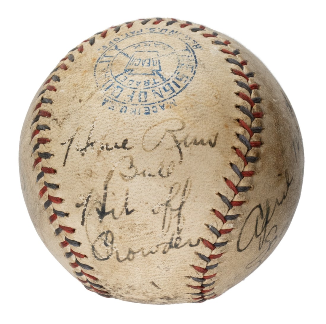 Al Simmons 175th Career Home Run Game Used Baseball JSA COA April 16 1932 (1 of 9)