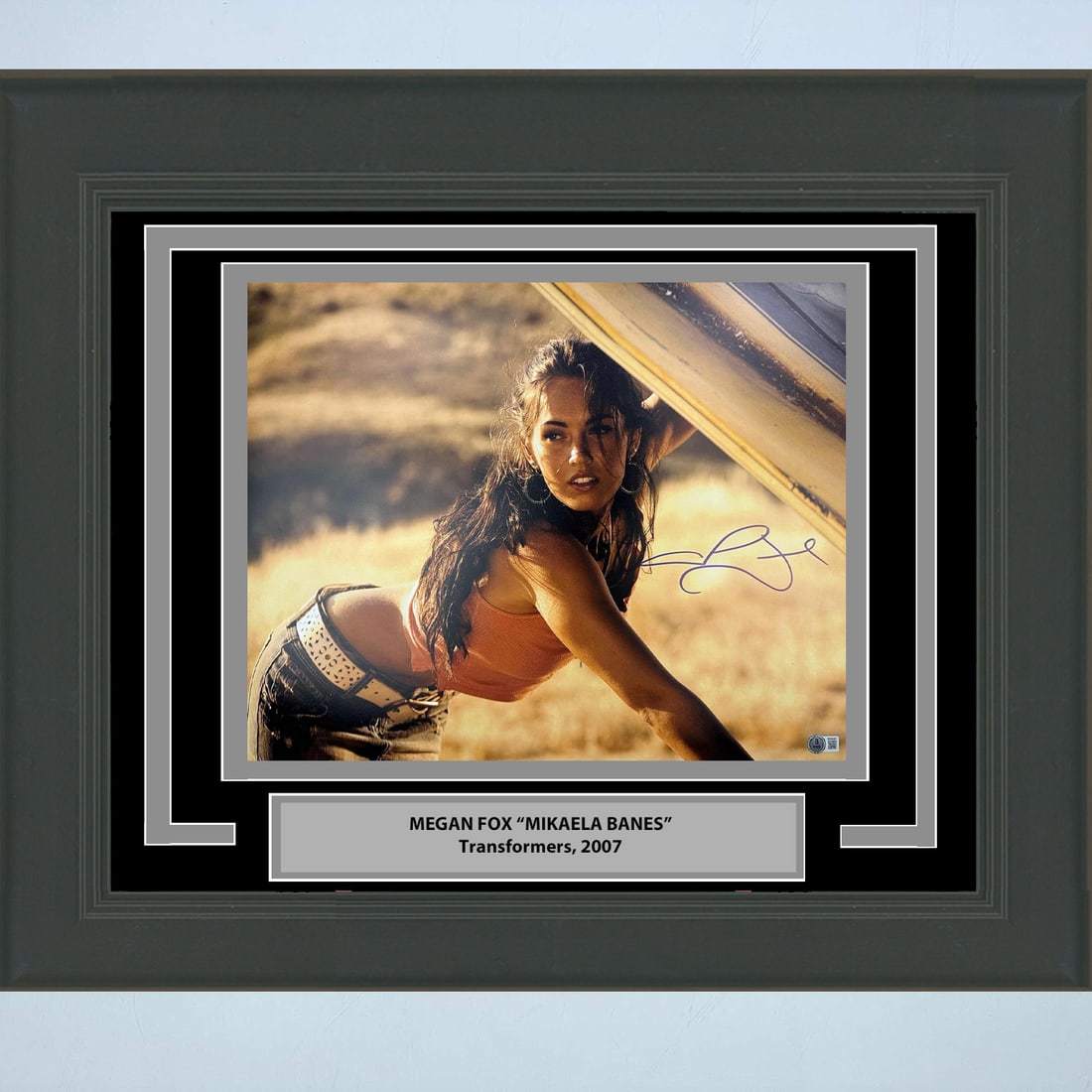 Megan Fox Signed 16x20 Transformers Photo Framed with Beckett COA (1 of 1)