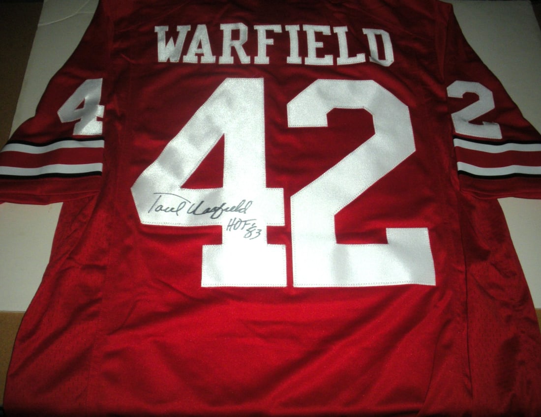 Nike Ohio State Jersey Signed by Paul Warfield with COA: Nike Ohio State Jersey Signed by Paul Warfield with COA This is a pre-owned, officially licensed Nike jersey signed by Paul Warfield, commemorating his time with the Ohio State Buckeyes. The jersey is
