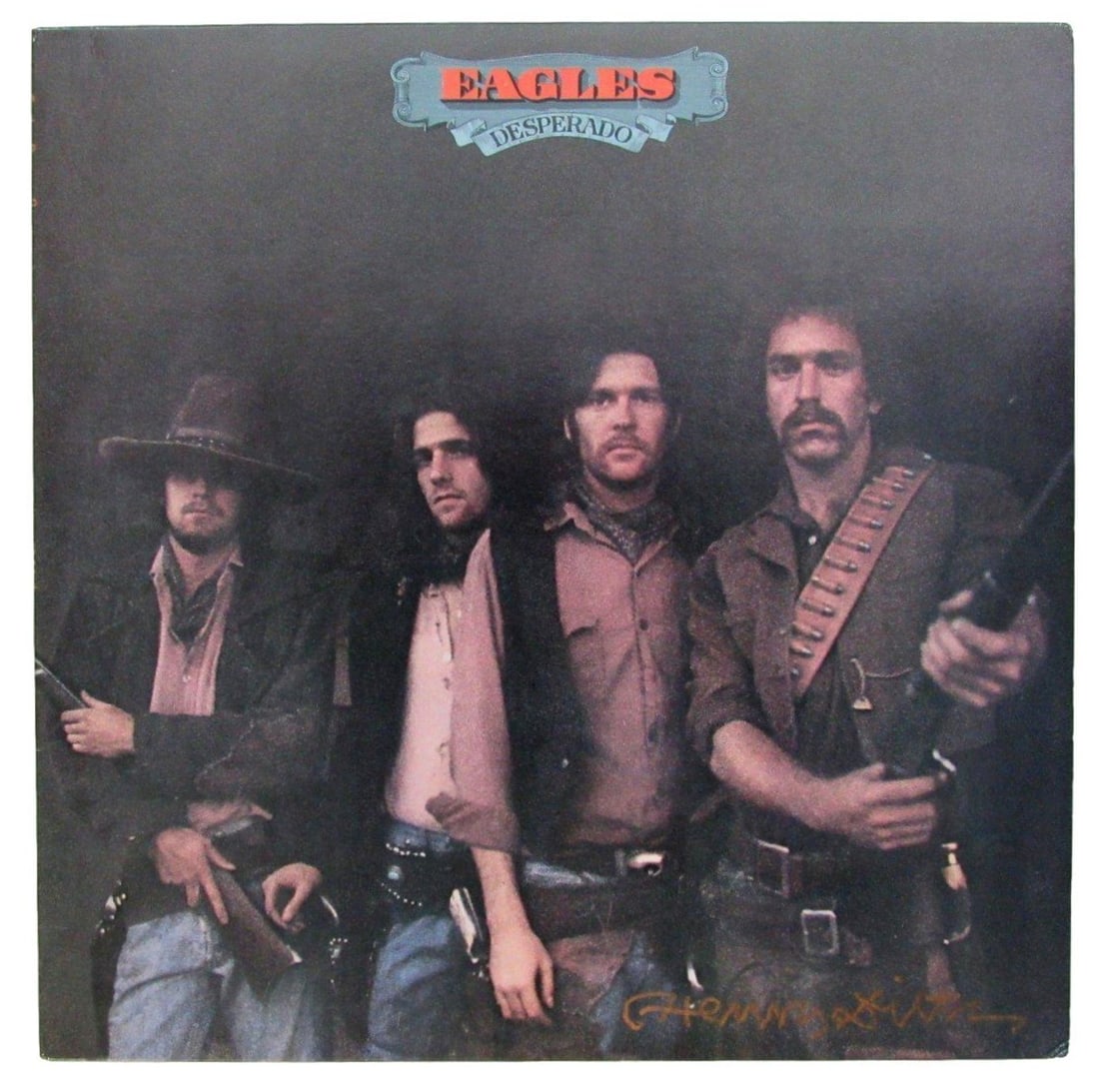 JSA Authenticated Henry Diltz Signed Eagles Desperado LP Album Cover (1 of 5)
