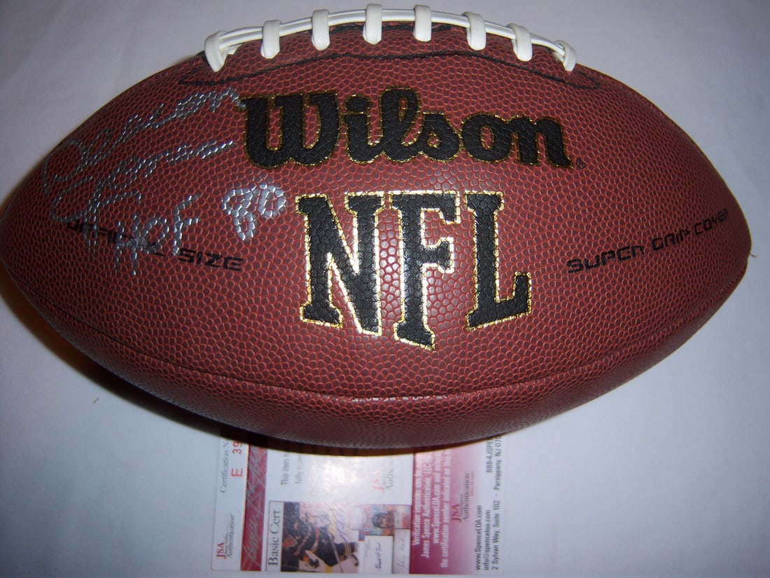 Signed Wilson NFL Football Deacon Jones Rams JSA COA (1 of 2)