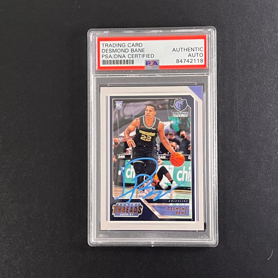 PSA Slabbed Desmond Bane Rookie Auto Panini Chronicles #92 Grizzlies Card (1 of 2)