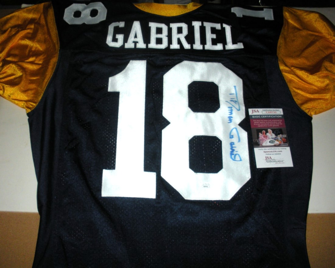 Roman Gabriel Los Angeles Rams Signed Official Wilson Jersey JSA COA (1 of 2)