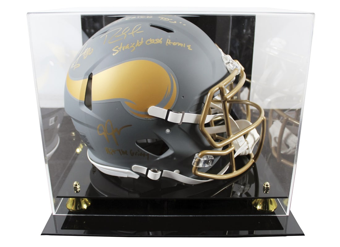 BAS Authenticated Vikings Speed Proline Helmet Signed by Jefferson Moss Carter (1 of 4)