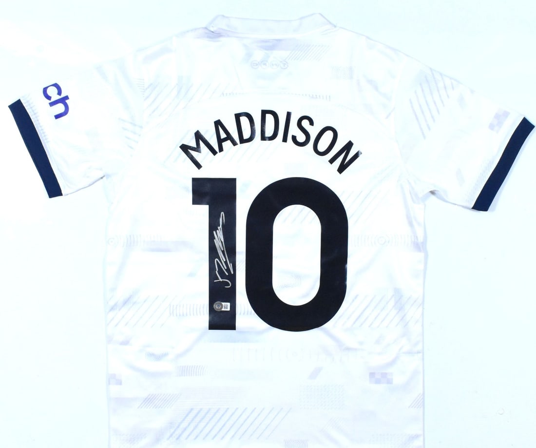 Tottenham Hotspur Home Jersey Signed by James Maddison Beckett Authenticated (1 of 3)