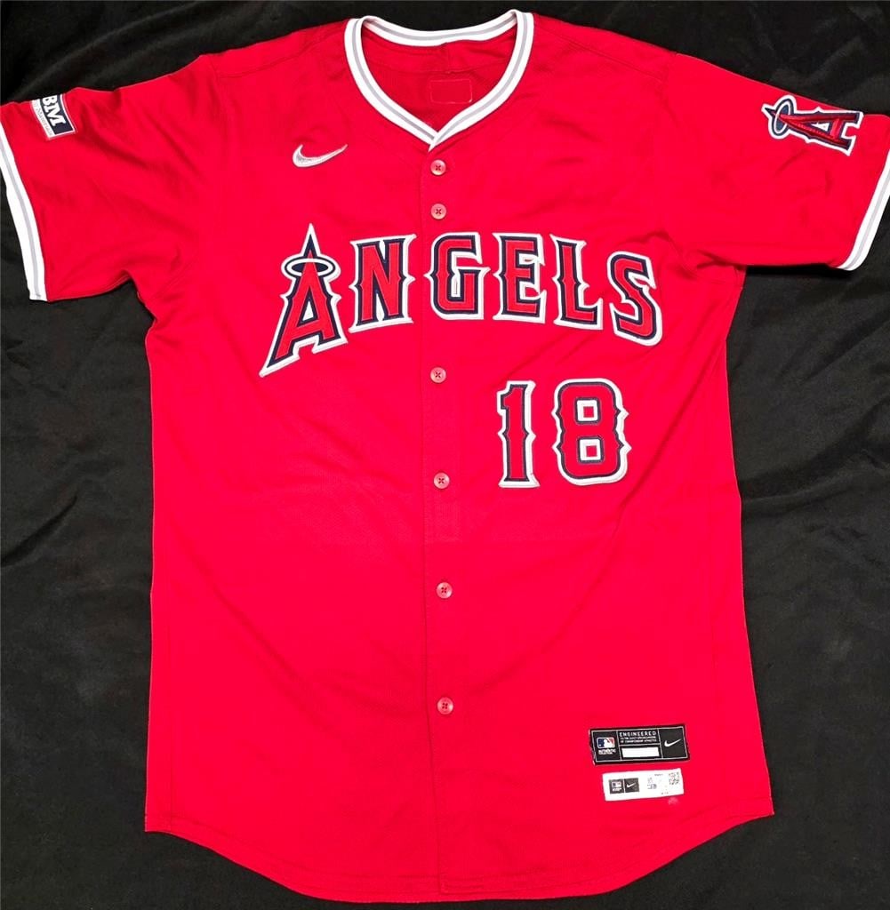 MLB game used Los Angeles Angels jersey Nolan Schanuel 2025 season HR 1 2 8: MLB game used Los Angeles Angels jersey Nolan Schanuel 2025 season HR 1 2 8 Officially licensed game-used Nolan Schanuel Los Angeles Angels jersey. This pre-owned MLB item is identified as season home