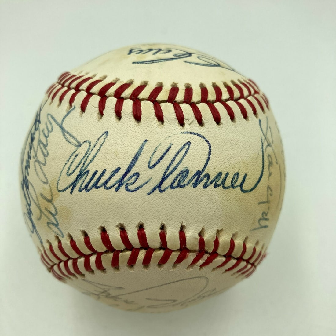 1979 Pirates World Series Champs Signed NL Baseball with JSA COA: 1979 Pirates World Series Champs Signed NL Baseball with JSA COA Celebrate the legacy of the 1979 Pittsburgh Pirates with this Official National League Feeney model baseball, signed by the World Serie