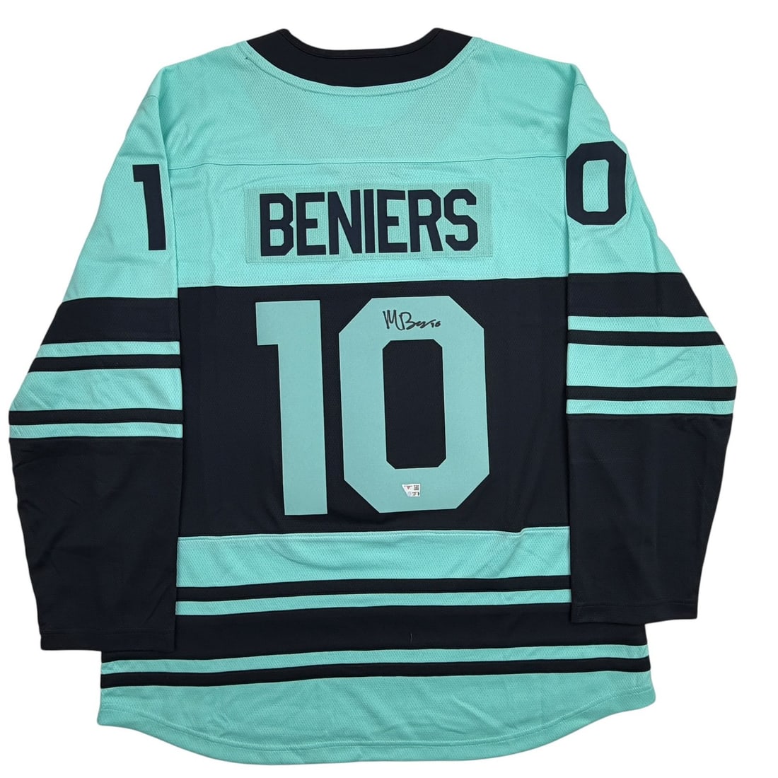Matty Beniers signed Seattle Kraken authentic Fanatics jersey (1 of 4)