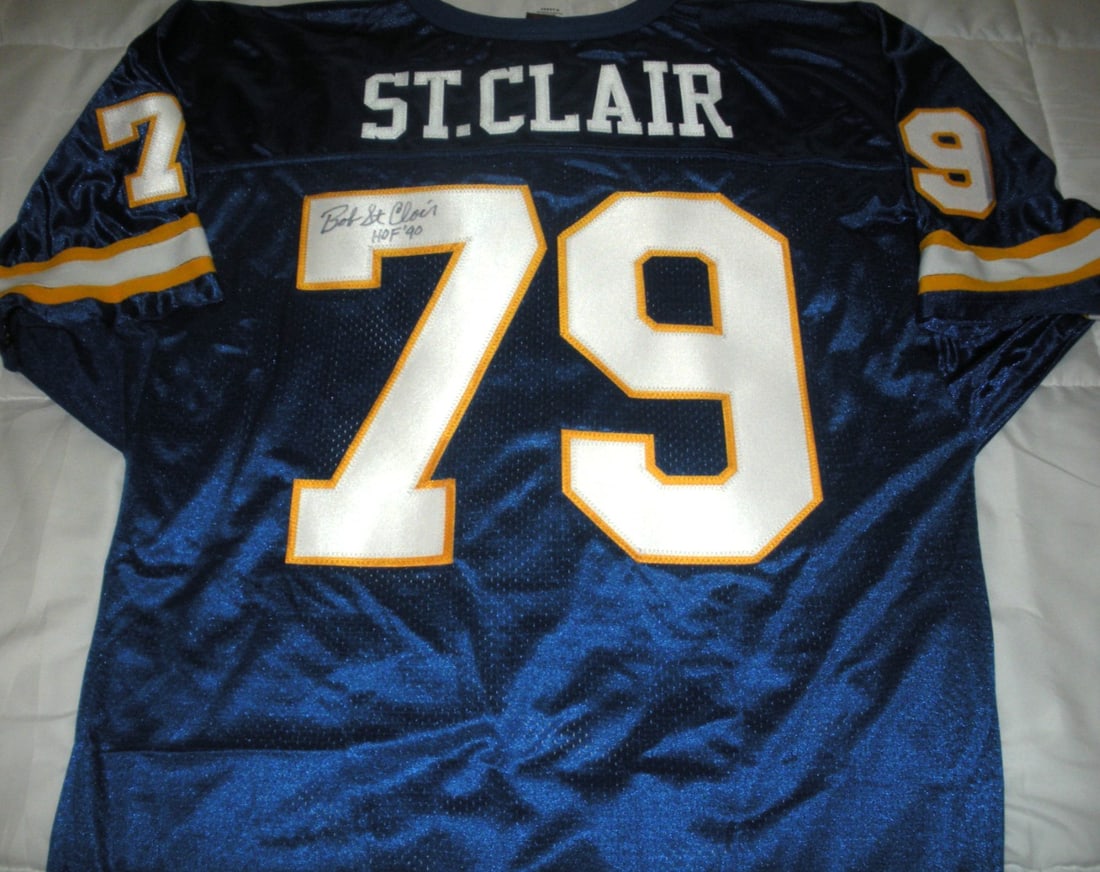 Signed Wilson Jersey Bob St Clair Tulsa Golden Hurricane With COA (1 of 3)