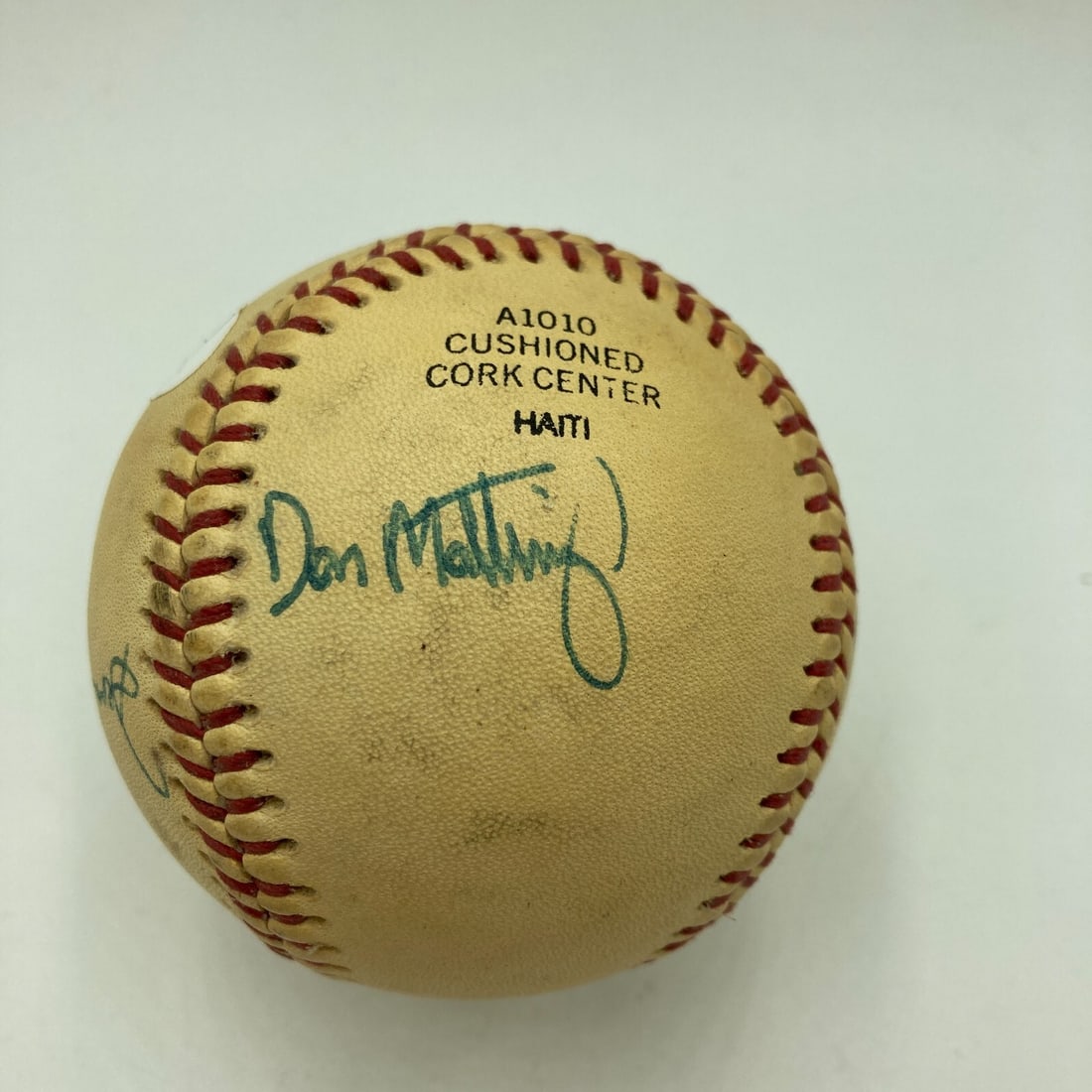 Don Mattingly 1980 Pre Rookie Multi Signed Baseball JSA Certified: Don Mattingly 1980 Pre Rookie Multi Signed Baseball JSA Certified This baseball features multiple signatures, including that of Don Mattingly, from his 1980 pre-rookie minor league season. It comes wi