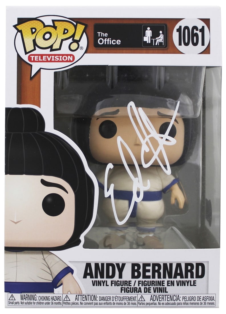 Ed Helms Signed The Office Andy Bernard Funko Pop PSA/DNA #BU55090: Ed Helms Signed The Office Andy Bernard Funko Pop PSA/DNA #BU55090 This Ed Helms Signed Andy Bernard #1061 Funko Pop Vinyl Figure is a must-have for fans of 'The Office'. Personally signed by Ed Helms