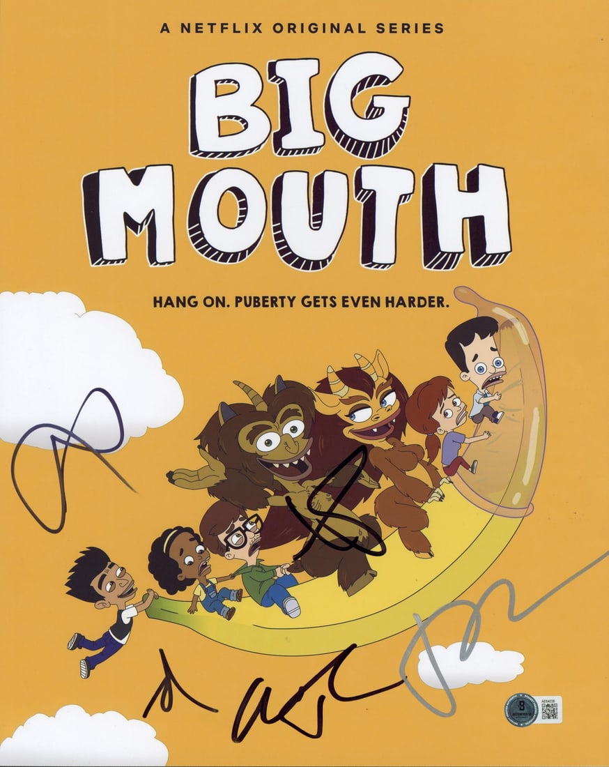 Big Mouth Signed 11x14 Photo by Rogan Scheer Duplass Scott Raphael BAS (1 of 2)