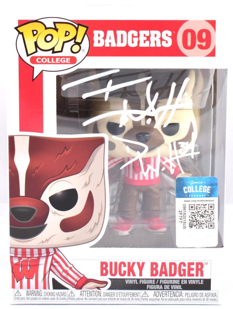 Funko Pop Pez Wisconsin Badgers Derek and TJ Watt Beckett Hologram: Funko Pop Pez Wisconsin Badgers Derek and TJ Watt Beckett Hologram Pre-owned Funko Pop figurine featuring Derek TJ Watt in Wisconsin Badgers styling. The item is associated with Beckett W hologram aut