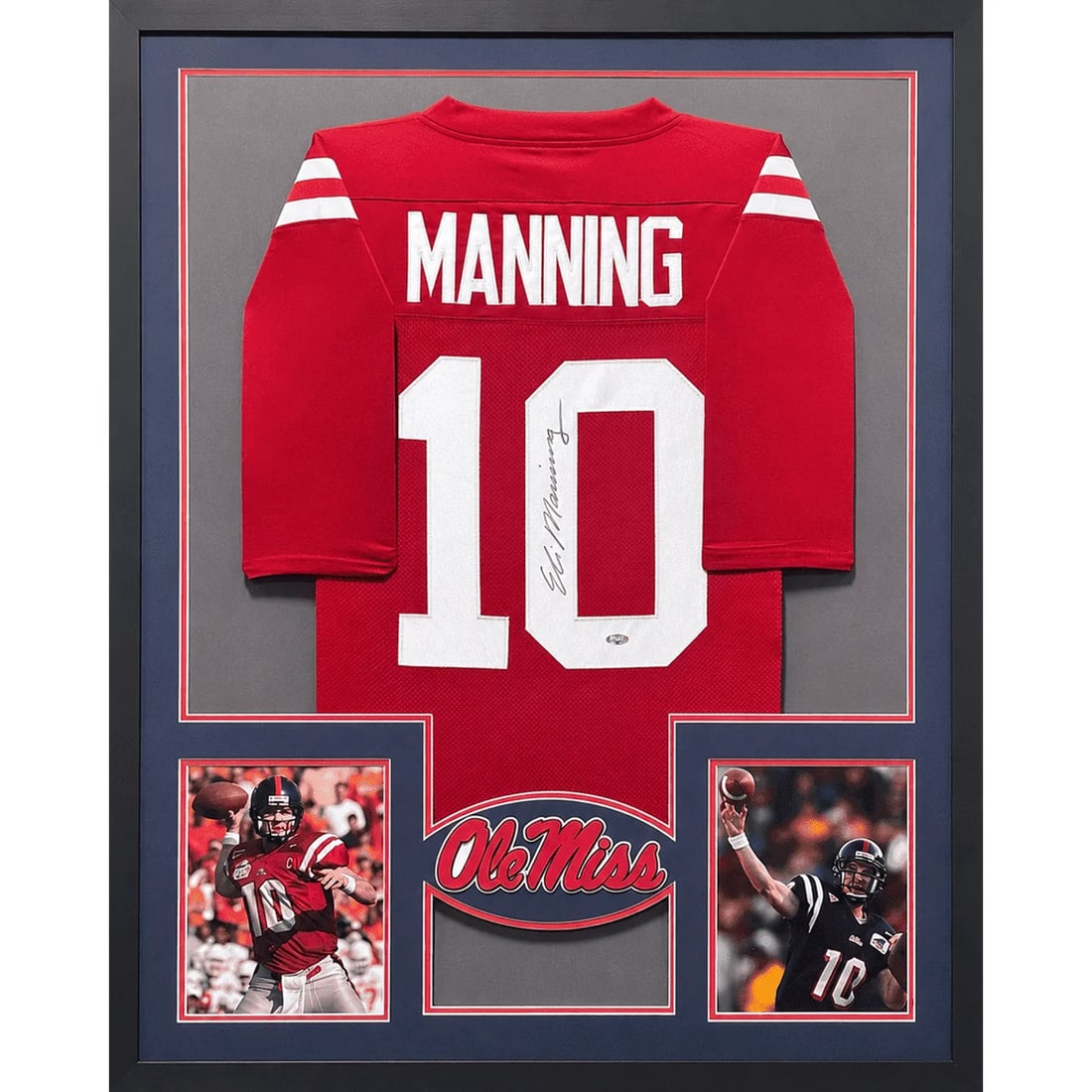 Framed Ole Miss Jersey Signed by Eli Manning Steiner Authenticated (1 of 2)