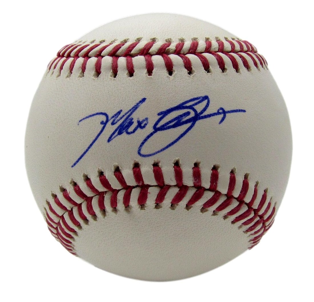 PSA DNA Authenticated Max Scherzer Autographed ONL Baseball Blue Jays: PSA DNA Authenticated Max Scherzer Autographed ONL Baseball Blue Jays Original ONL baseball signed by Max Scherzer and associated with the Toronto Blue Jays. The autograph is authenticated by PSA/DNA 