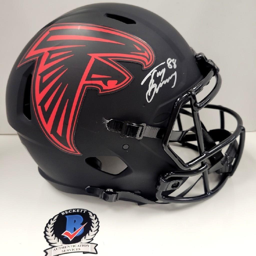 Autographed Atlanta Falcons Eclipse Helmet Tony Gonzalez BAS Authenticated (1 of 4)