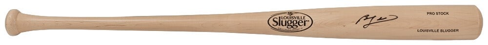 Autographed Ben Zobrist Louisville Slugger baseball bat: Autographed Ben Zobrist Louisville Slugger baseball bat Signed Louisville Slugger blonde baseball bat featuring Ben Zobrist and associated with the Chicago Cubs. This original autographed piece is pre