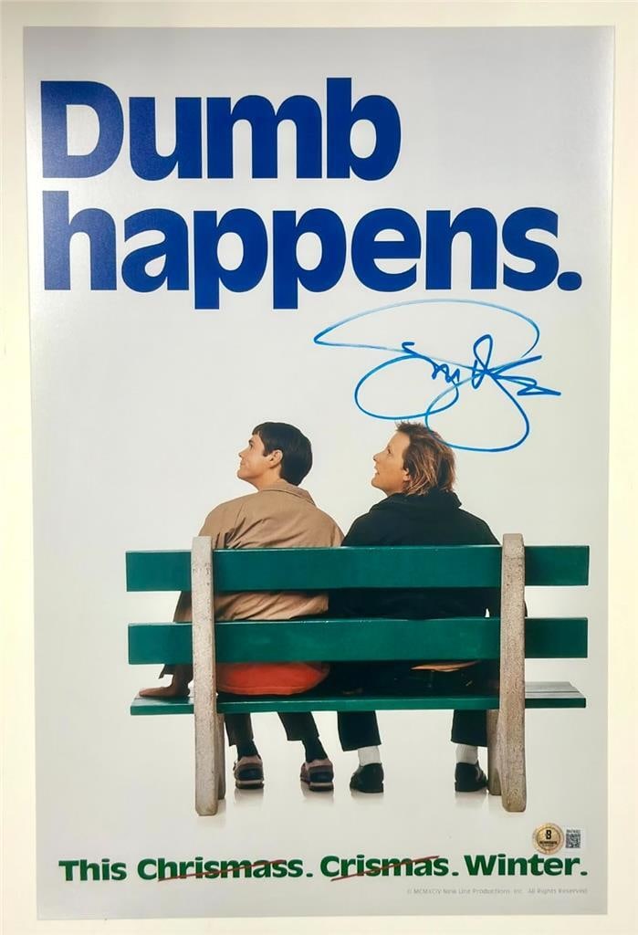 Beckett Authenticated 11x17 Dumb and Dumber Photo Signed by Jeff Daniels: Beckett Authenticated 11x17 Dumb and Dumber Photo Signed by Jeff Daniels This is an original 11x17 photograph poster from Dumb and Dumber, personally signed by Jeff Daniels. The autograph has been aut