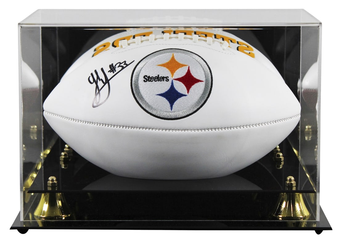 Jack Sawyer Signed Pittsburgh Steelers Football with Beckett Authentication (1 of 4)