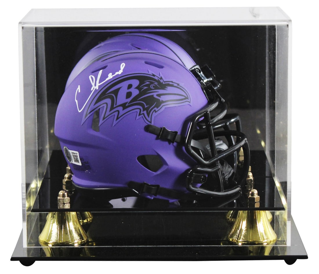 Ed Reed Signed Baltimore Ravens Mini Helmet with BAS Authentication: Ed Reed Signed Baltimore Ravens Mini Helmet with BAS Authentication This authentic signed Rave Speed mini helmet is a must-have collectible for fans of Ed Reed and the Baltimore Ravens. The helmet fea