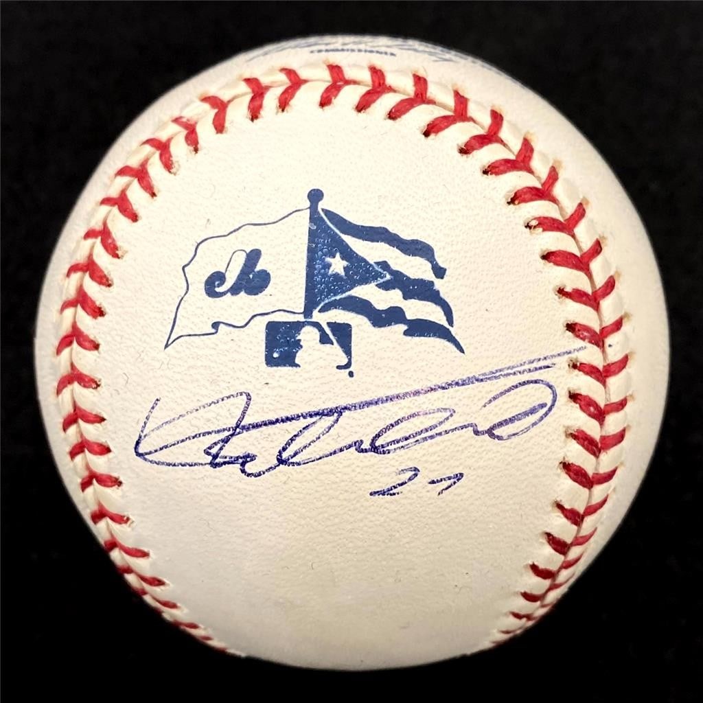 JSA authenticated Vladimir Guerrero Expos signed baseball (1 of 3)