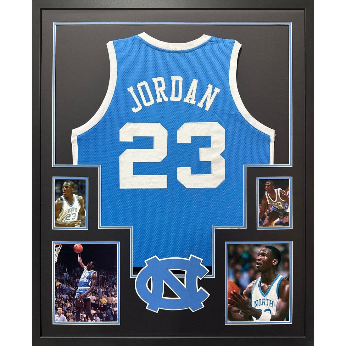 Framed UNC North Carolina Michael Jordan Unsigned Jersey (1 of 1)