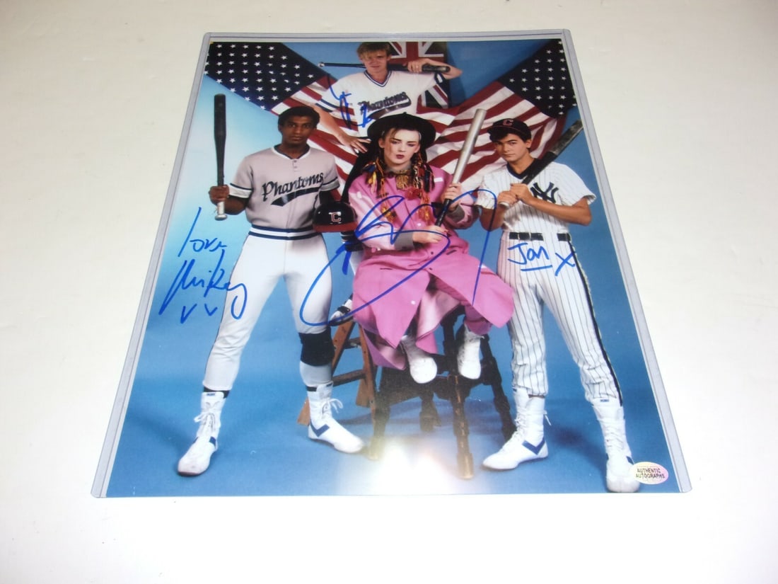 Signed 11x14 Culture Club Kissing to Be Clever Photo with COA (1 of 1)