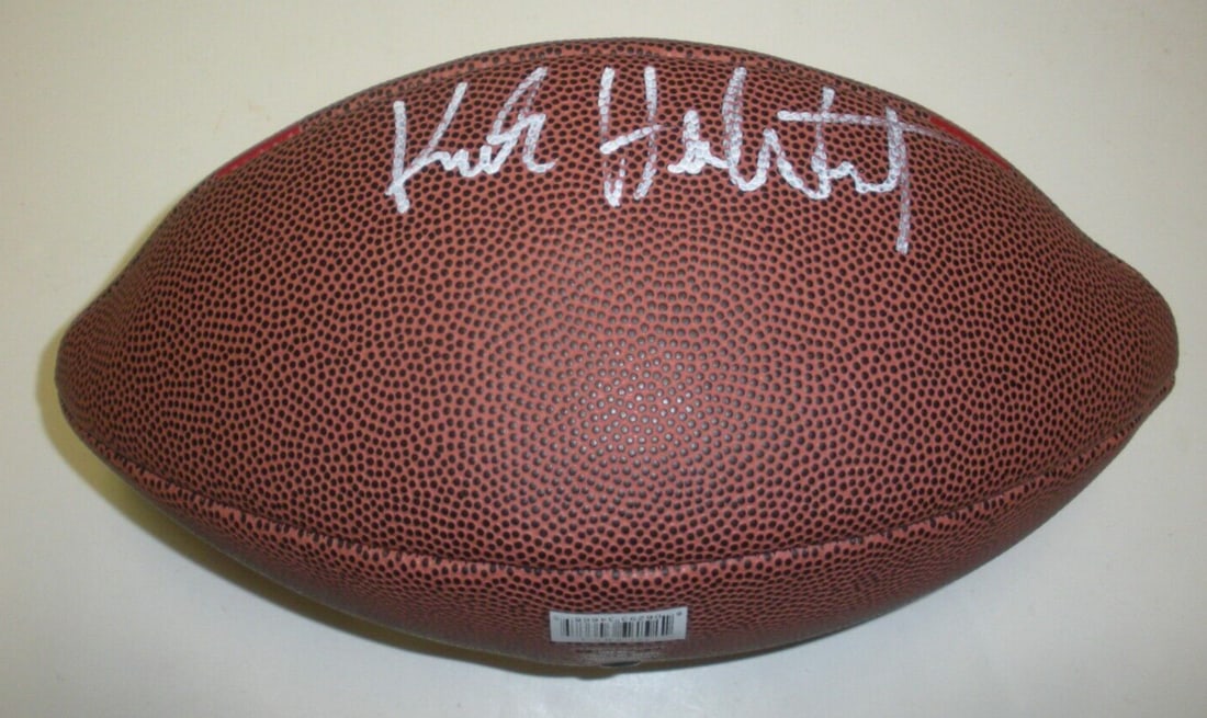 Autographed Ohio State Football Signed by Kirk Herbstreit with JSA COA: Autographed Ohio State Football Signed by Kirk Herbstreit with JSA COA This collectible football is signed by Kirk Herbstreit, representing the Ohio State Buckeyes. The autograph comes with JSA/COA au