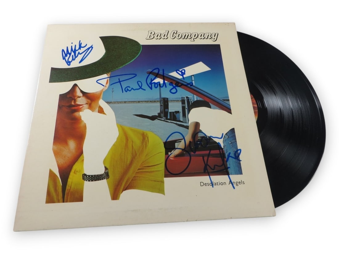 Bad Company record album signed by Rodgers Ralphs Kirke Beckett authenticated (1 of 4)